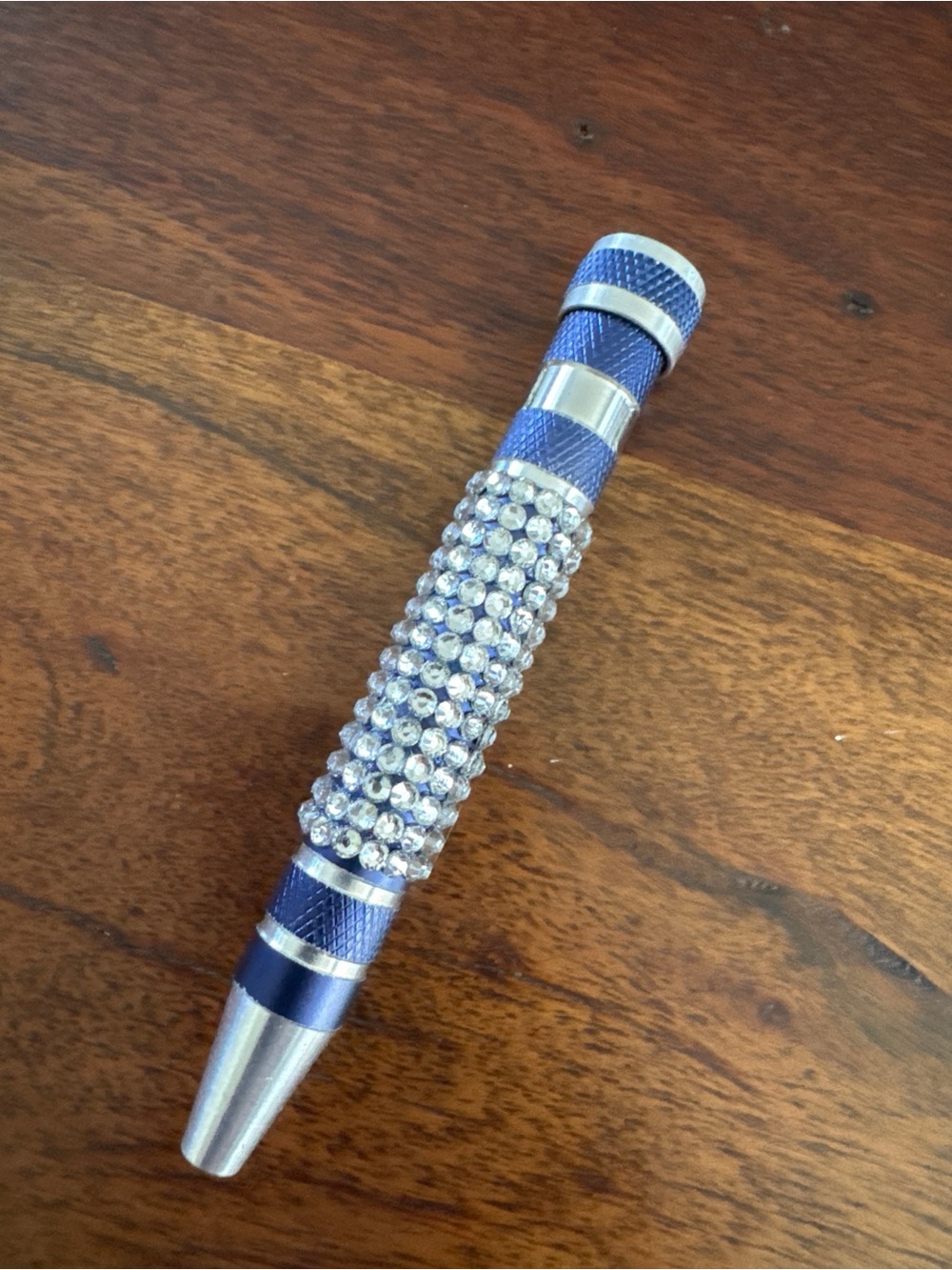 Bling Precision Screwdriver Set | 8-in-1 Rhinestone/Blue Pocket Tool Pen